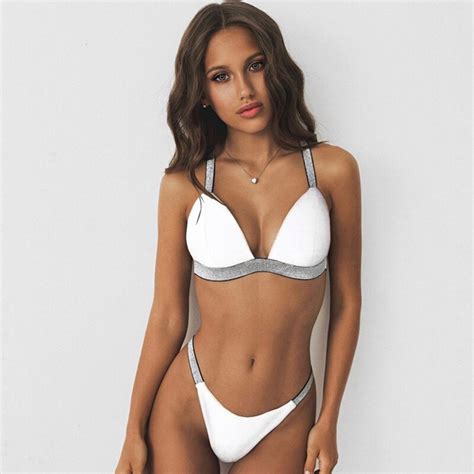 Push Up Wei Bademode Frauen Harte Bh Cups Bikini Set Frauen Schwimmen