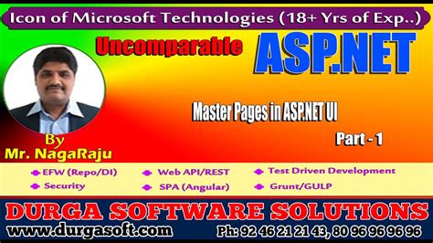 Asp Net Master Pages In Asp Net Ui Part Youtube