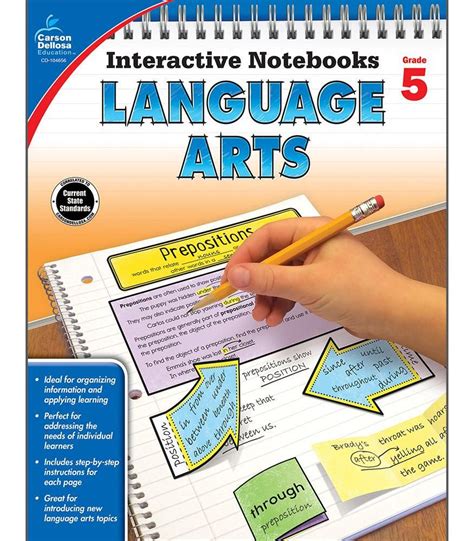 Interactive Notebooks Language Arts Resource Book Fifth Grade