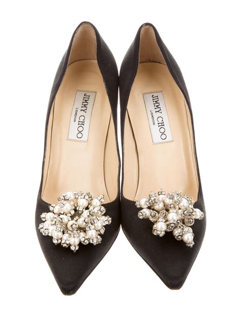 Jimmy Choo Jewel Embellished Edison Pumps Shoes Jim51021 The Realreal