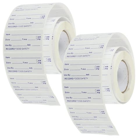 2 Rolls Food Storage Labels Food Storage Container Date Labels Adhesive ...