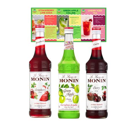 Buy Go2 Groceries Bundle Monin Premium Fruit Flavoured Cocktail S 3 X