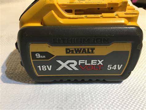 DEWALT 18V XR FLEXVOLT 54V 9Ah Lithium Ion Battery DCB547 Used EBay