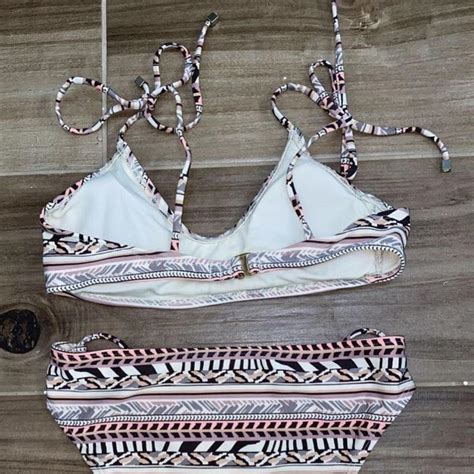 Tribal Print Bikini Lightly Worn Depop