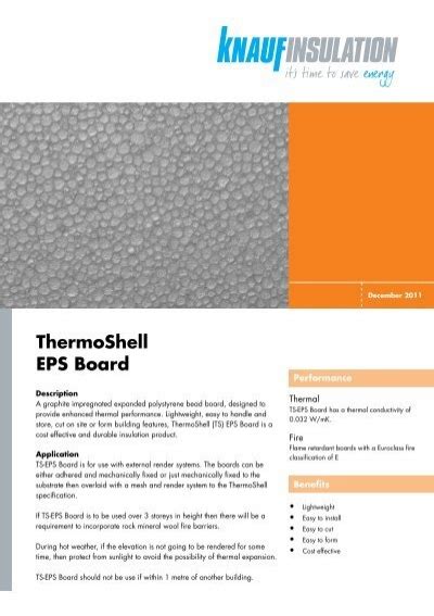 ThermoShell EPS Board Knauf Insulation