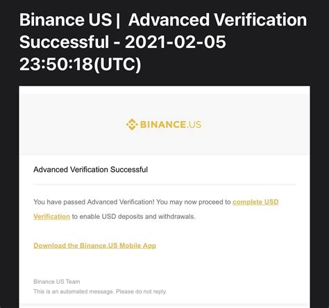 Binance Verification Successful R Binance