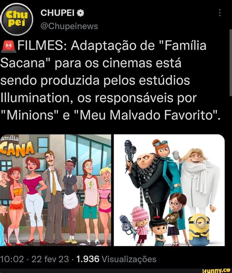 Chupei And Qwchupeinews Mb Filmes Adaptação De Família Sacana Para Os Cinemas Está Sendo