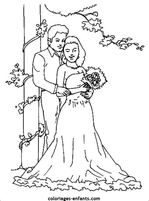 Coloriage De Mariage Imprimer Sur Coloriages Enfants