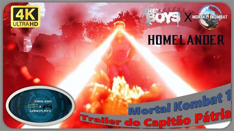 Mortal Kombat 1 Trailer Do Capitão Pátria Homelander 4k Youtube