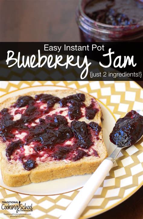 Easy Instant Pot Blueberry Jam Just 2 Ingredients Recipe Instant