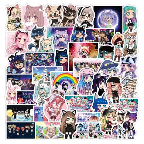 50pcs Gacha Life Stickers Gacha Life Sticker Pack Gacha Life Merch Buy