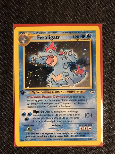 Pok Mon Tcg Feraligatr Neo Genesis Holo St Edition Holo Rare Values