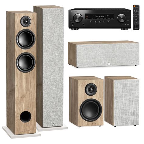 Pioneer Vsx D Black Elara Triangle Pack Ln Light Oak Home