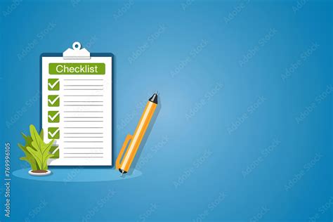 Checklist Check List Document Paper Check List And To Do List With