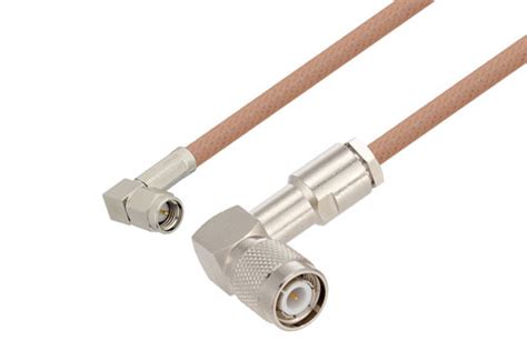 TNC Male Right Angle To SMA Male Right Angle Cable 6 Inch Length Using