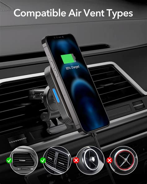 Magnetic Wireless Car Charger Halolock Esr