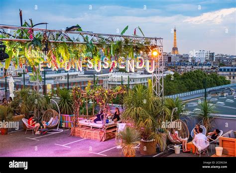 France Paris Vegetal Rooftop Of 3500m2 The Hanging Garden Installed