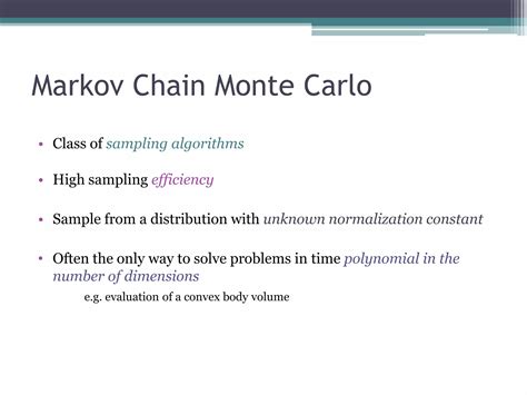 Markov Chain Monte Carlo Explained Ppt