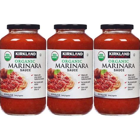 Kirkland Signature Organic Marinara Sauce 2 Lbs Pack Of 3 Buy Online