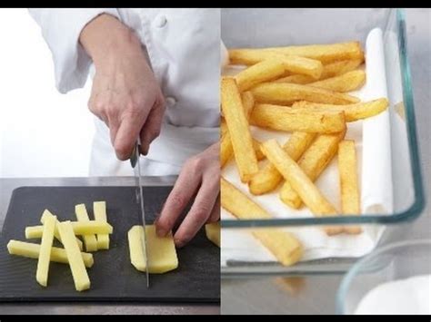 Technique De Cuisine R Aliser Des Frites Youtube