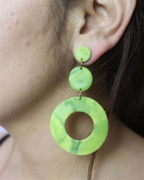 Greenery Drop Earrings Earrings Washer Necklace