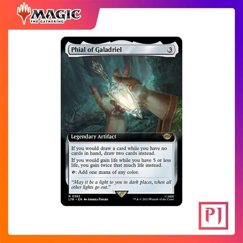 Mtg Phial Of Galadriel Extended Art Ltr Artifact Rare Normal