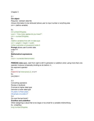 CMCS notes Chap 1 - Chapter 1 1. Computers only do what we tell them to ... 