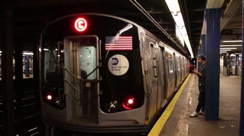 Mta Nyc Subway C Burn In Test Train R At Spring St Youtube