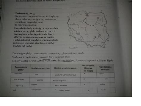 Sprawdzian Geografia Klasa Dzia Rodowisko Przyrodnicze Polski