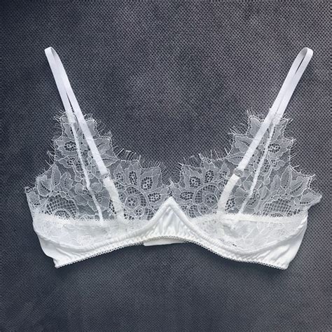 Bridal Bralette Wedding Bra White Lace Bra Soft Cup Bra Etsy