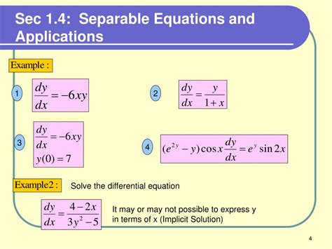 Ppt Chapter 1 First Order Differential Equations Powerpoint