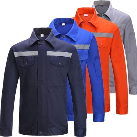 Navy Blue Long Sleeve Work Shirt With Hi Vis Tapes Work Uniform For Men-in Safety Clothing from ...