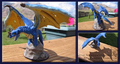 Blue Dragon Miniature by SargassosArt on DeviantArt