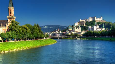 Salzach River Salzburg 1920 x 1080 HDTV 1080p Wallpaper