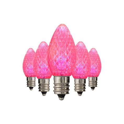 C7 Led Christmas Light Bulbs Faceted Hlo Lighting