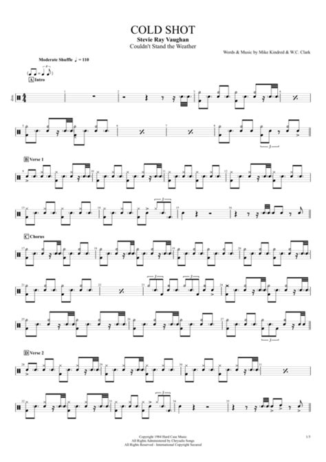 Cold Shot Tab By Stevie Ray Vaughan Guitar Pro Full Score Mysongbook