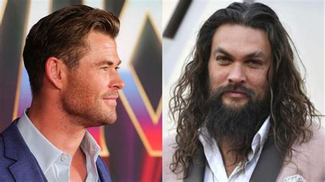 Chris Hemsworth And Jason Momoa Banter As They Show Off Their Muscles