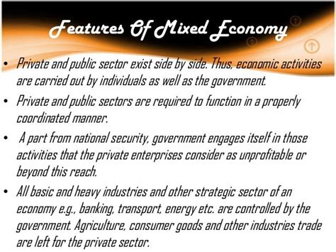 Characteristics Of Mixed Economy / A mixed economic system. Which ...