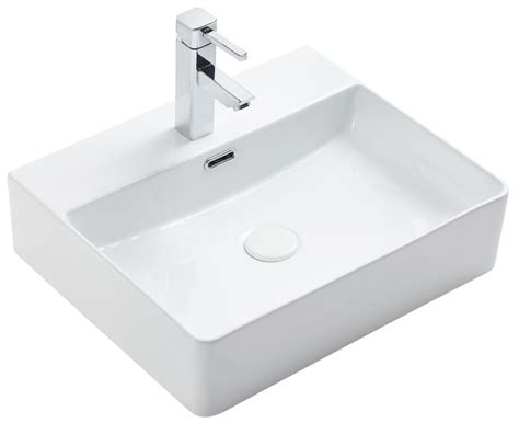 Раковина накладная фарфоровая прямоугольная 42х50 см белая Aquatek ...