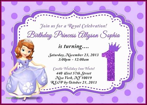 Princess Sofia Birthday Template Template 1 Resume Examples YKVBbLKRVM