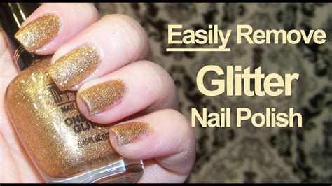 How To Easily Remove Glitter Nail Polish Youtube