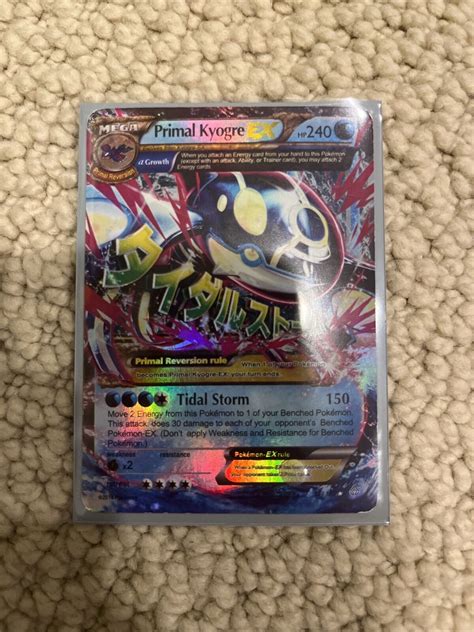 Mega Primal Kyogre Ex Primal Clash Ultra Rare Holo Pokemon Tcg