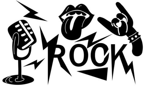 Rock Black And White Vector Art Icons And Graphics For Free Download