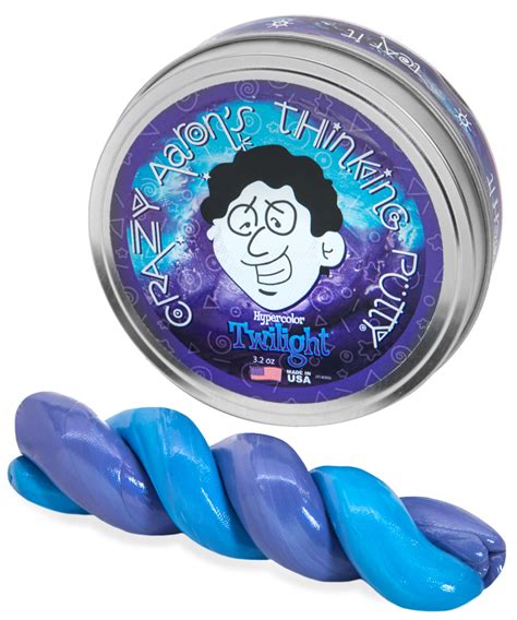 Heat-sensitive Hypercolor Thinking Putty: Changes color with heat