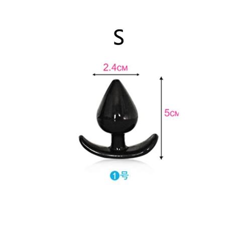 Noir S Godemichet Anal En Silicone Pour Femme Jouet Sexuel Adulte