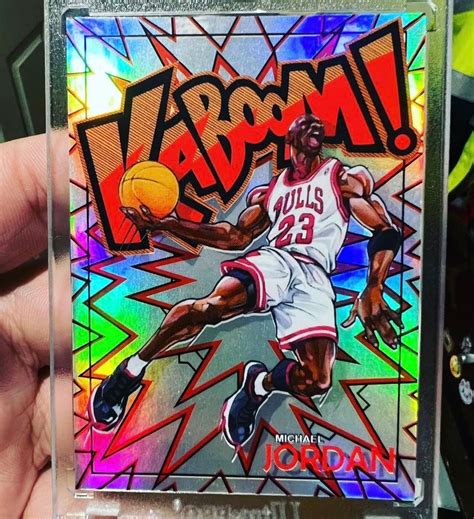 Michael Jordan Kaboom Silver Holo Custom Basketball Card Etsy