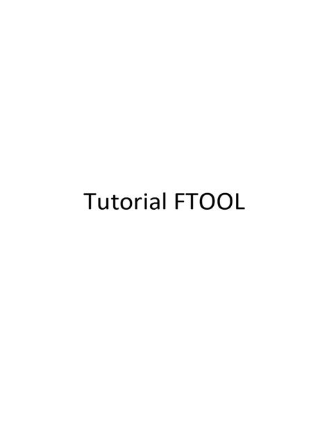 tutorial ftool