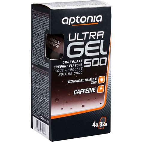 Ultra Gel 500 Energy Gel 4x32g Chocolate Coconut APTONIA Decathlon