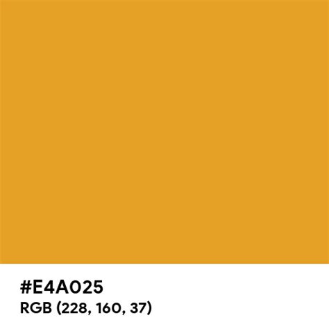 Gamboge CMYK color hex code is #E4A025