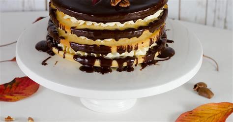 Recette Gâteau nu à la banane aux noix de pécan et au chocolat